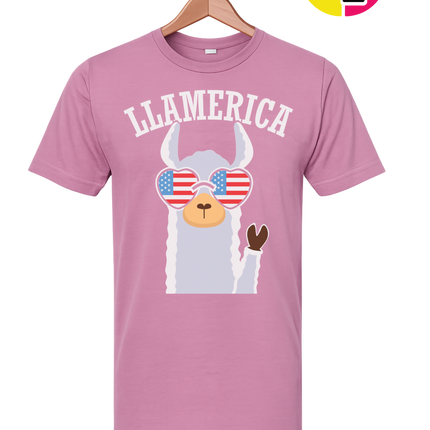 Llamerica Flag Shades Tee