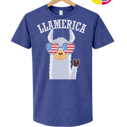 Llamerica Flag Shades Tee