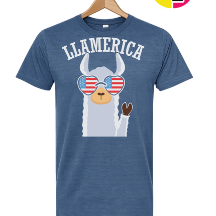 Llamerica Flag Shades Tee