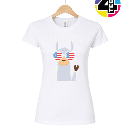 Llamerica Flag Shades Women's Tee