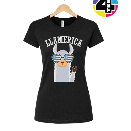 Llamerica Flag Shades Women's Tee