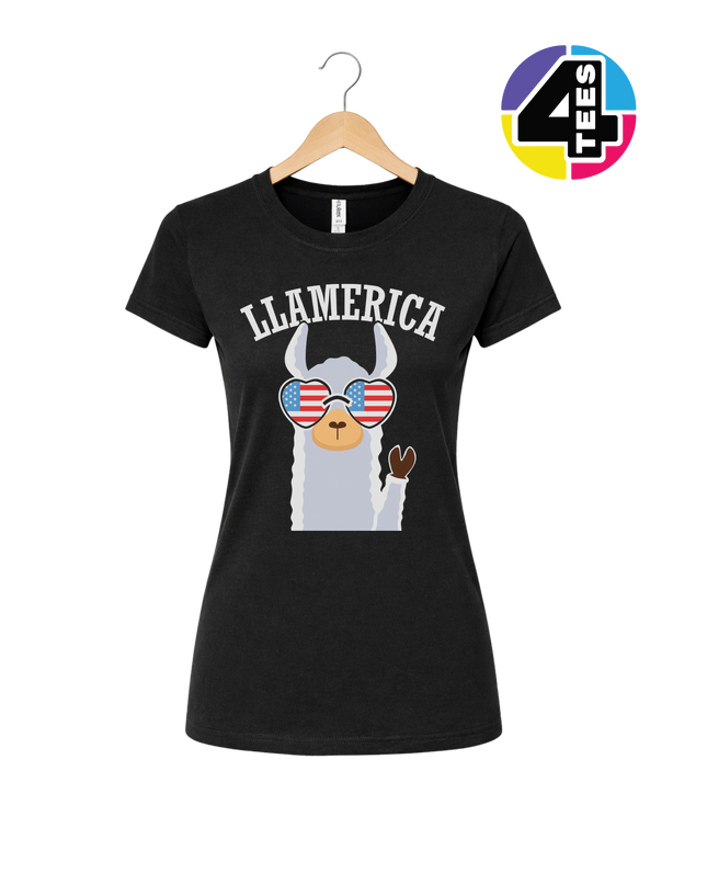 Llamerica Flag Shades Women's Tee