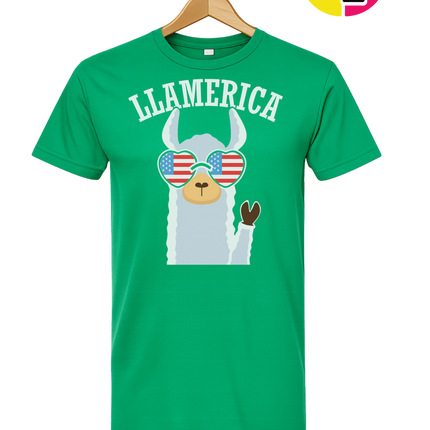 Llamerica Flag Shades Tee