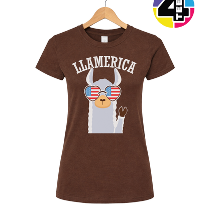 Llamerica Flag Shades Women's Tee