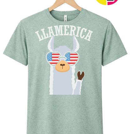 Llamerica Flag Shades Tee