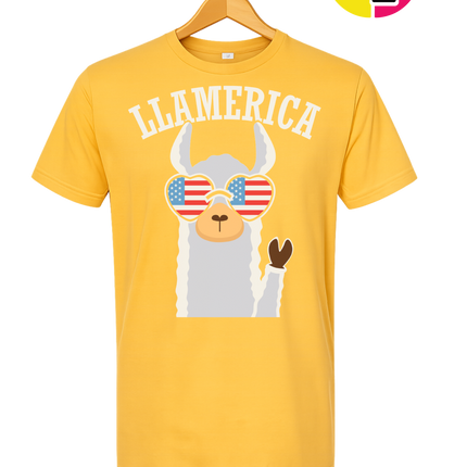 Llamerica Flag Shades Tee