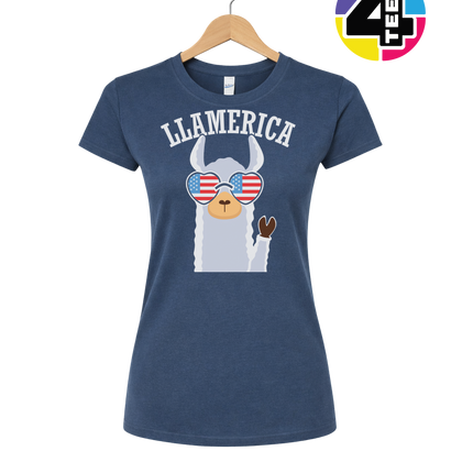 Llamerica Flag Shades Women's Tee