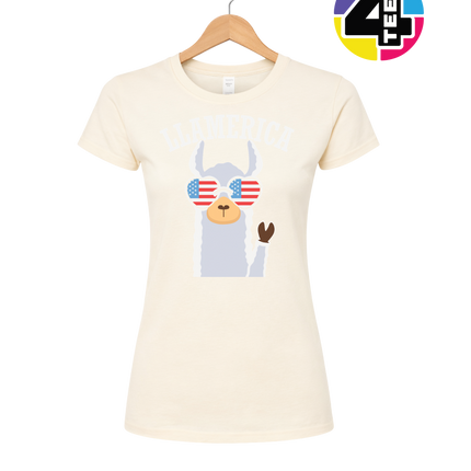 Llamerica Flag Shades Women's Tee