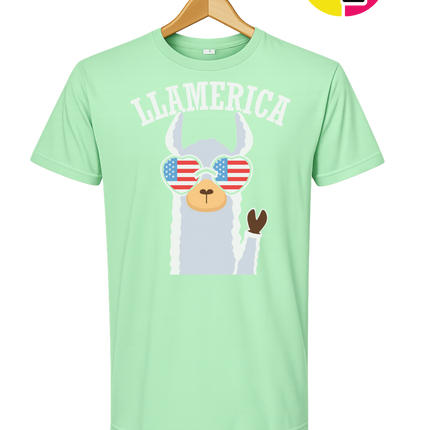Llamerica Flag Shades Tee