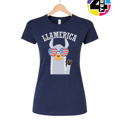Llamerica Flag Shades Women's Tee