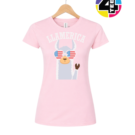 Llamerica Flag Shades Women's Tee