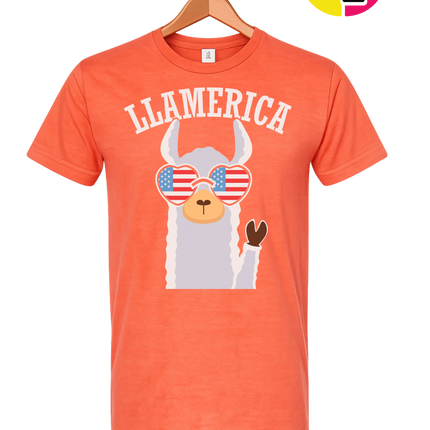Llamerica Flag Shades Tee