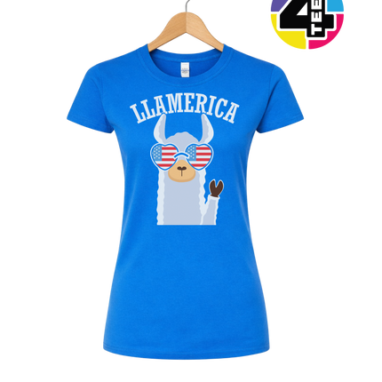 Llamerica Flag Shades Women's Tee