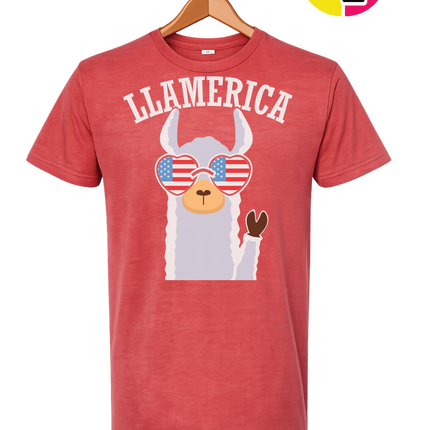 Llamerica Flag Shades Tee