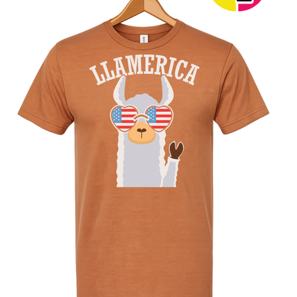 Llamerica Flag Shades Tee