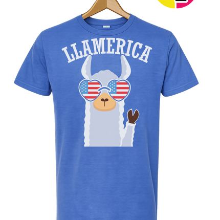 Llamerica Flag Shades Tee