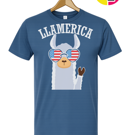 Llamerica Flag Shades Tee
