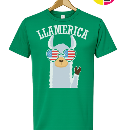 Llamerica Flag Shades Tee