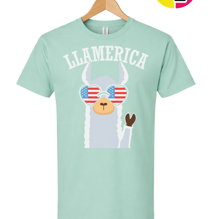 Llamerica Flag Shades Tee