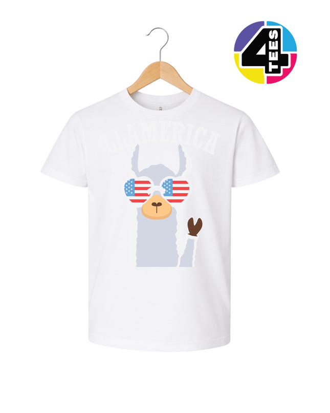 Llamerica Flag Shades Youth Tee