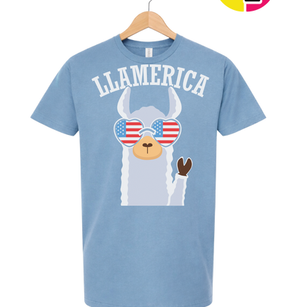 Llamerica Flag Shades Tee