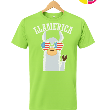 Llamerica Flag Shades Tee