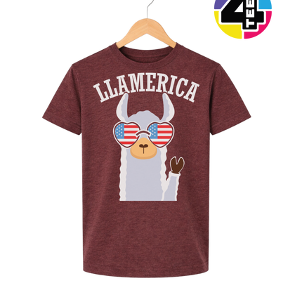 Llamerica Flag Shades Youth Tee
