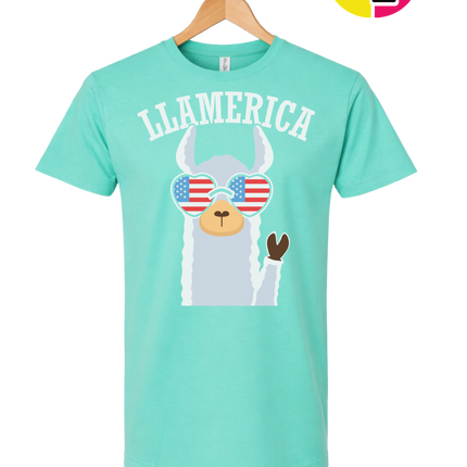 Llamerica Flag Shades Tee