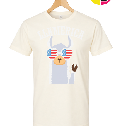 Llamerica Flag Shades Tee