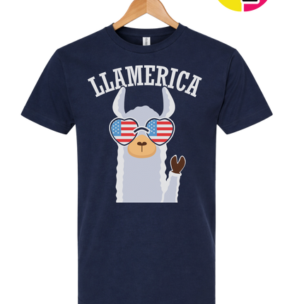 Llamerica Flag Shades Tee