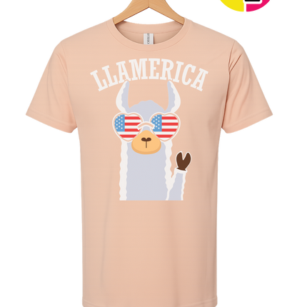 Llamerica Flag Shades Tee