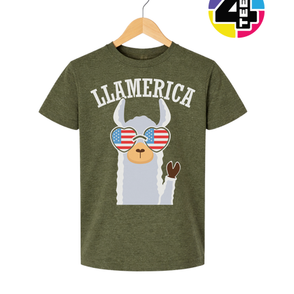 Llamerica Flag Shades Youth Tee