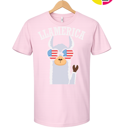 Llamerica Flag Shades Tee