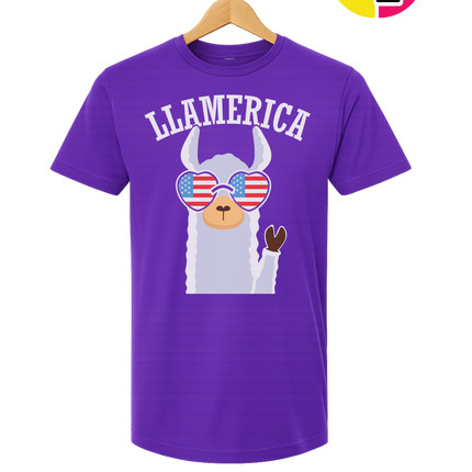 Llamerica Flag Shades Tee