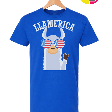 Llamerica Flag Shades Tee