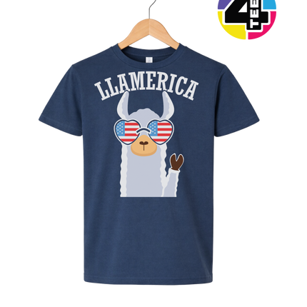 Llamerica Flag Shades Youth Tee