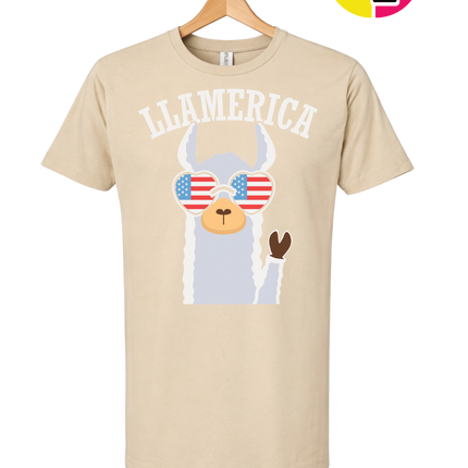 Llamerica Flag Shades Tee