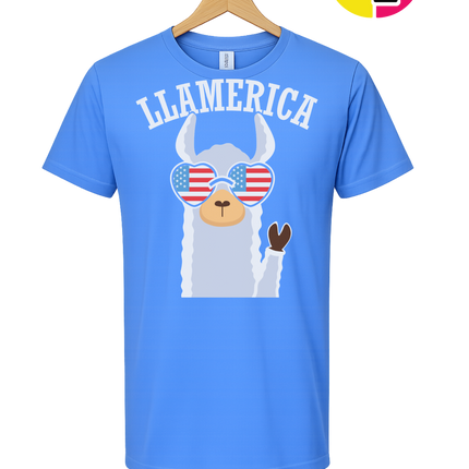 Llamerica Flag Shades Tee