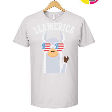 Llamerica Flag Shades Tee
