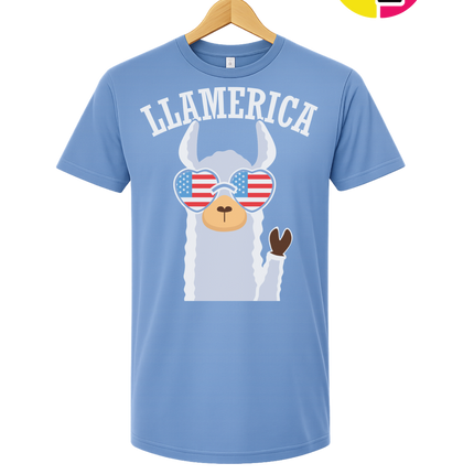 Llamerica Flag Shades Tee