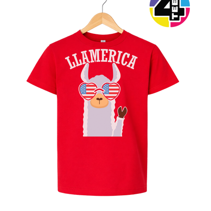 Llamerica Flag Shades Youth Tee