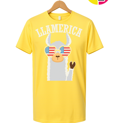 Llamerica Flag Shades Tee