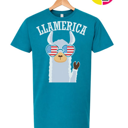 Llamerica Flag Shades Tee