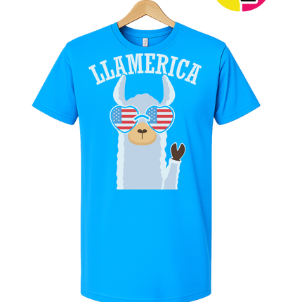 Llamerica Flag Shades Tee
