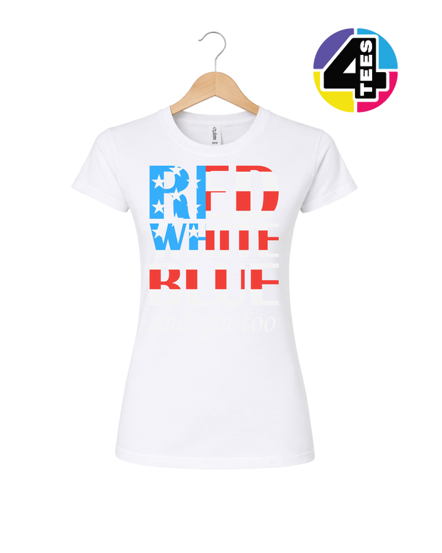 Red White Blue & Gin Too Women's Tee