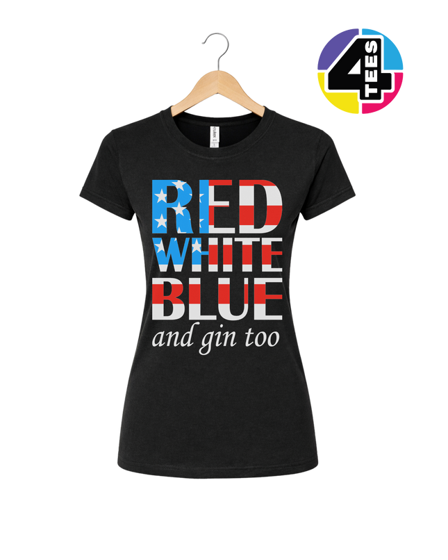 Red White Blue & Gin Too Women's Tee