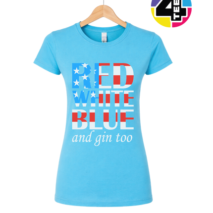 Red White Blue & Gin Too Women's Tee