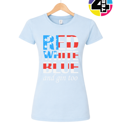 Red White Blue & Gin Too Women's Tee