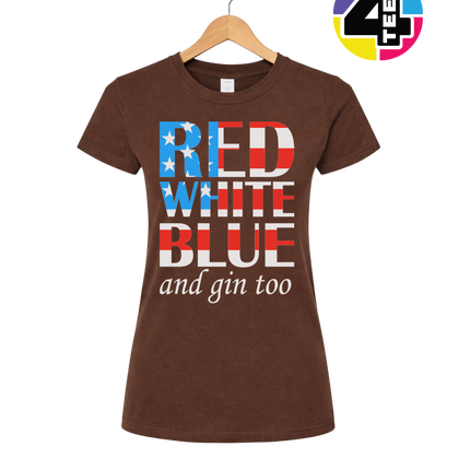 Red White Blue & Gin Too Women's Tee