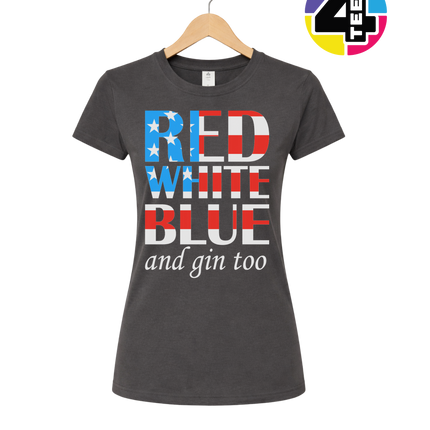 Red White Blue & Gin Too Women's Tee